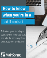 How to know when you're in a bad IT contract